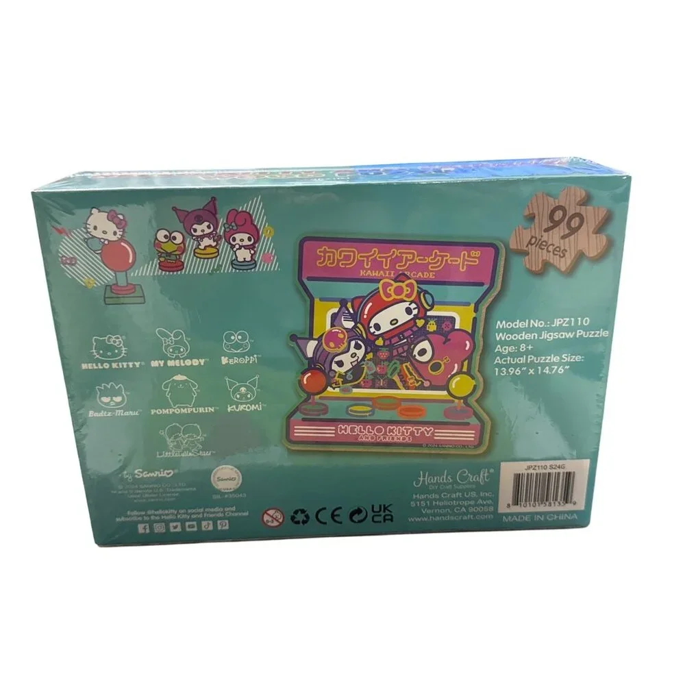 Hello Kitty & Friends 99-Piece Wooden Jigsaw Puzzle For Kids Age 8+ - Kawaii Arc